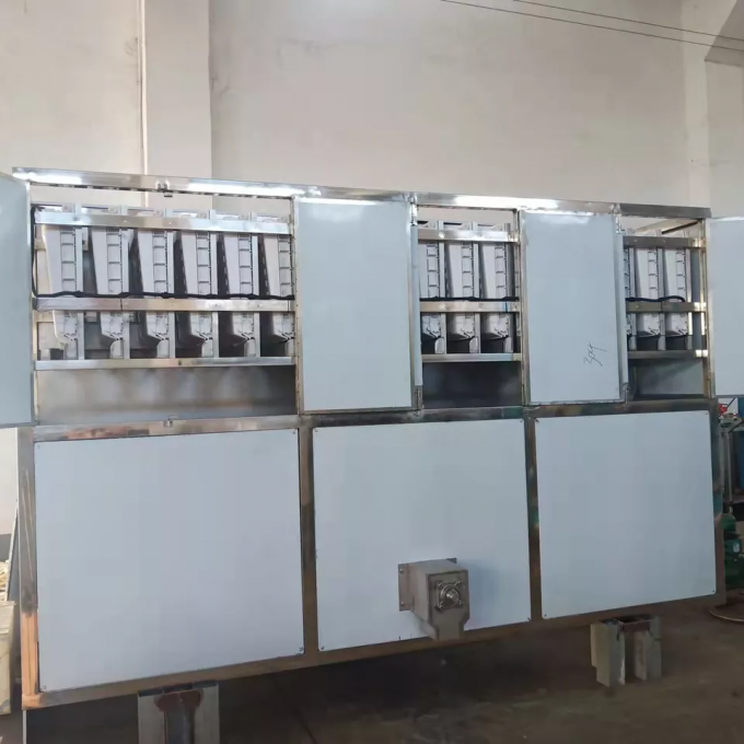 10T/24h Industrial Ice Cube Machine Factory Restaurant Shop 3P 1