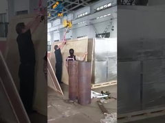 The machine is packed and ready to be shipped to the customer's factory