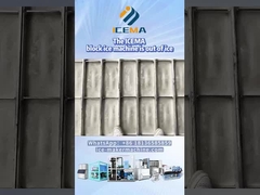 Industrial block ice machine commissioning site