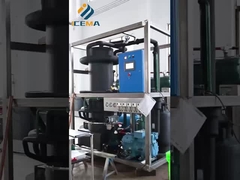 ICEMA tube ice machine in commissioning