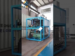 ICEMA 1 ton direct cooling block ice machine