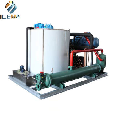 ICEMA Factory Supply Freshwater Ice Flake Making Machine Flake Ice Maker for fresh seafood fishery
