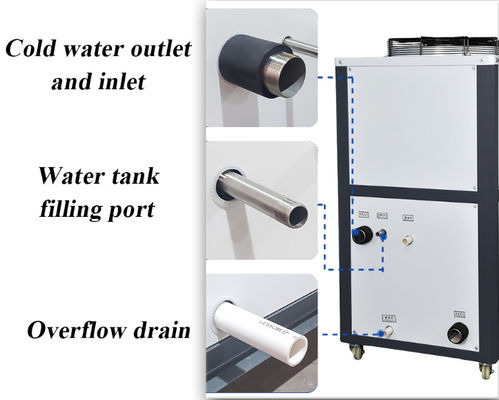Commercial Cold Water Chiller Low Temperature 3HP Air Cooling
