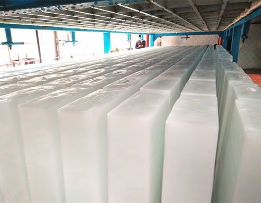 R22 R404A Direct Cooling Block Ice Machine Fresh Water 10 Tons Industrial
