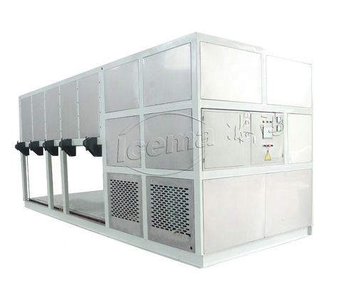 R22 R404A Direct Cooling Block Ice Machine Fresh Water 10 Tons Industrial