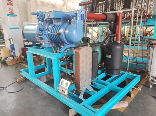Customized Ice Temperature Brine Refrigeration Block Ice Machine 6450*2360*2530mm For Ice Production