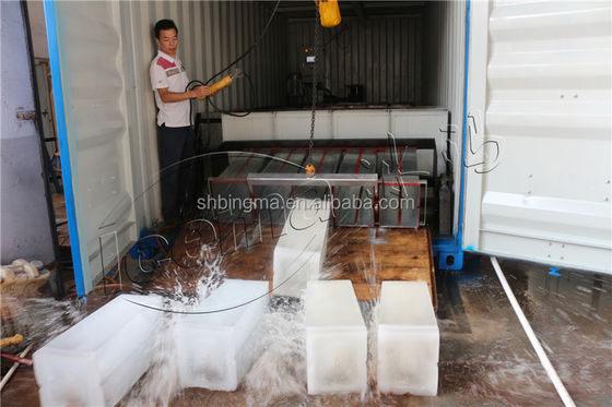 10T Brine Refrigeration Block Ice Machine 380V 3P
