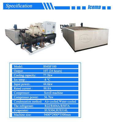 Commercial 10 Ton Ice Block Making Machine