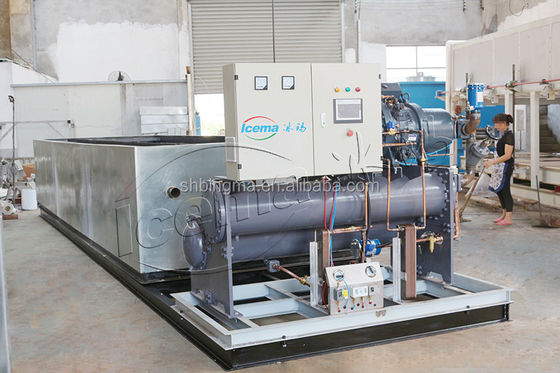 CE 15 Ton Industrial Block Ice Maker Machine 70.5KW 380V
