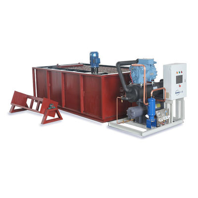 3T 5T 10T Brine Refrigeration Block Ice Machine 12.37kw