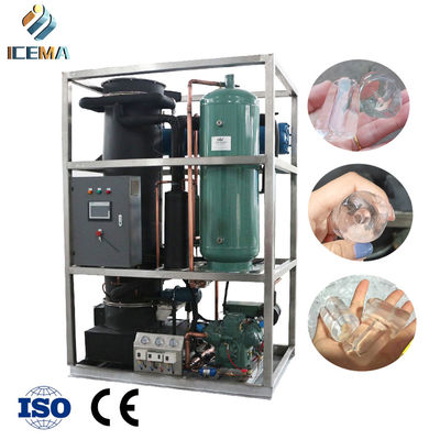 3T/24H industrial tube ice machine can be used in bars and coffee shops