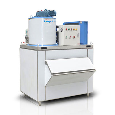 300KG Freshwater Flake Ice Machine 0.3T For Restaurant
