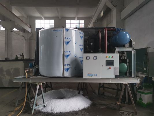Industrial Fresh Water Flake Ice Maker Machine 5 Tons Direct Cooling