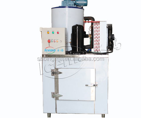1 Tons Freshwater Flake Ice Machine Commercial 380V 220V