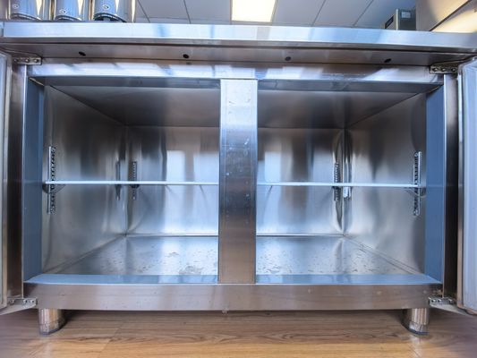 Air Cooled Slotted Workbench Refrigerator 120L Beverage