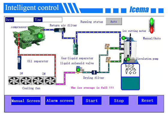 Full Automatic 25T/H Freshwater Flake Ice Machine 380V