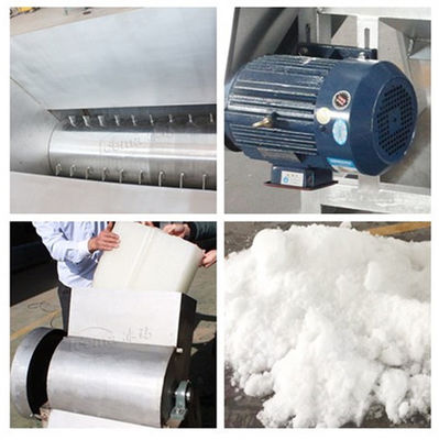 9T/H Ice Crusher Machine CE Stainless Steel Ice Shaver Machine Commercial
