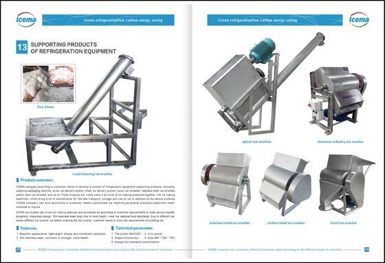 9T/H Ice Crusher Machine CE Stainless Steel Ice Shaver Machine Commercial
