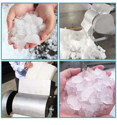 100kg/Min Ice Crusher Machine Hotel Garage Commercial