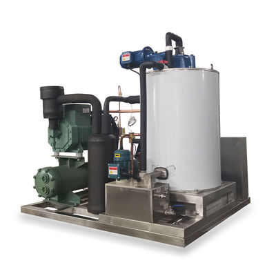Automatic Seawater Flake Ice Machine 1 Tons Commercial For Food Fish Farm