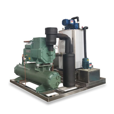 Automatic Seawater Flake Ice Machine 1 Tons Commercial For Food Fish Farm