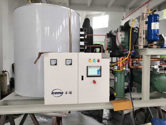 China 50 tons/day containerized snow flake ice machine for cooling with factory price