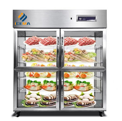 780L Kitchen Worktable Refrigerator Freezer With Four Doors