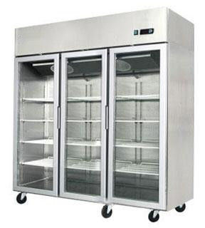 1350L Upright Refrigerator Freezer Ultra Large Capacity Commercial Glass Door