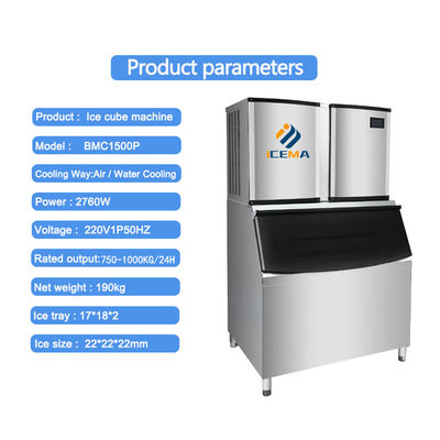 Good price Customized Dimensions Ice Cube Making Machine With R404a / R507a Refrigerant online