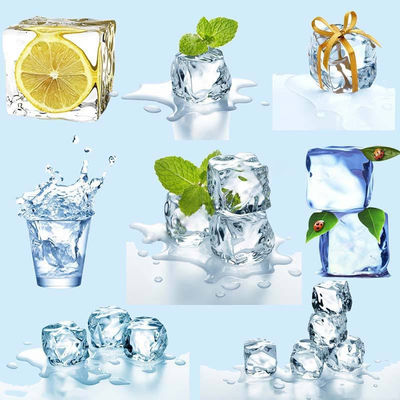 Industrial Ice Cube Machine with Air Cooling Method for Large-scale Production