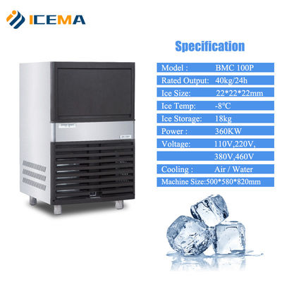 Industrial Ice Cube Machine with Air Cooling Method for Large-scale Production