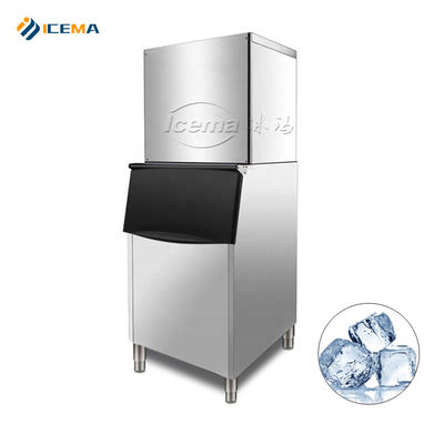 200KG 300kg 400kg 500kg ICEMA Ice Cube Maker Machine 760*830*1780mm Ice Size 22x22x22mm