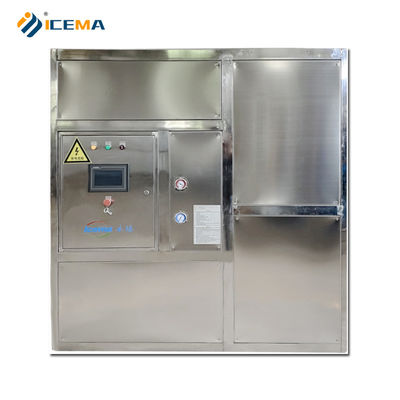 PE Material Inlet Pipe 3000kg Ice Cube Maker Machine for Industrial Ice Production