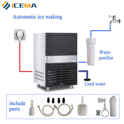 DORIN Compressor Ice Cube Maker Machine Ideal for Food Shops and Small Businesse