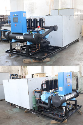 500kg/day-50ton/day Automatic Brine Block Ice Machine With Air Cooled Condensation