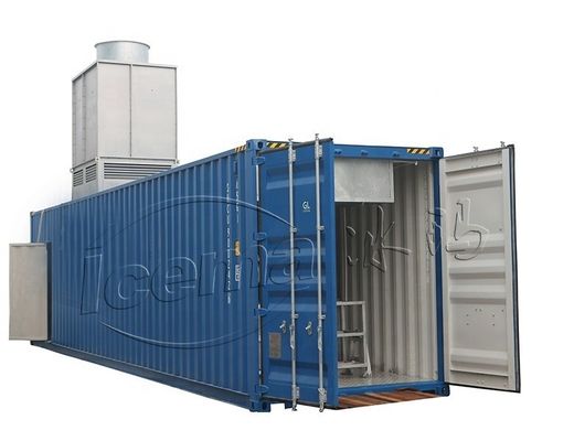 2000 KG TECUMSEH Compressor 15 Ton Container Block Ice Machine with Mobile Plant