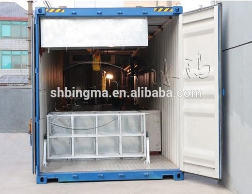 2000 KG TECUMSEH Compressor 15 Ton Container Block Ice Machine with Mobile Plant