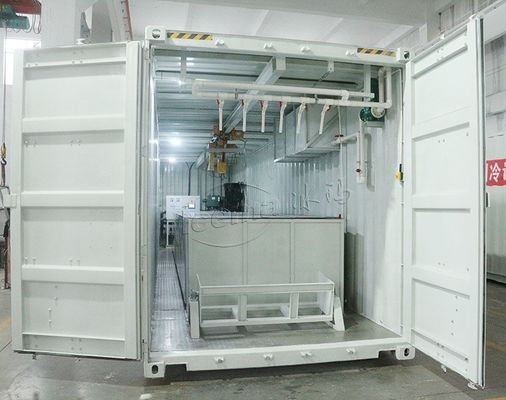 2000 KG TECUMSEH Compressor 15 Ton Container Block Ice Machine with Mobile Plant