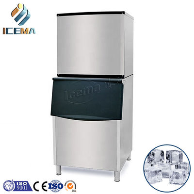 136kg Automatic Ice Cube Maker for Hotel and Restaurant Cube Shape Bristol Compressor