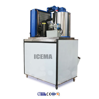 3.6KW Industrial Portable Ice Flake Maker for Fish 1T/2T/3T/5T Flake Ice Machine