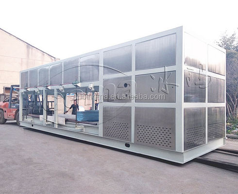 10T/24H Industrial Ice Making Machine with Direct Cooling and R404A/R22 Refrigerant