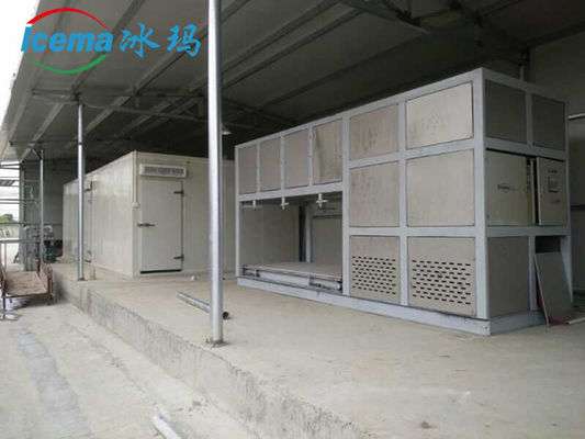 10T/24H Industrial Ice Making Machine with Direct Cooling and R404A/R22 Refrigerant