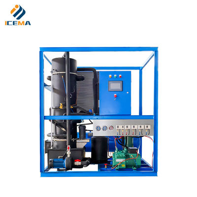 Top Commercial 1 Ton Ice Maker Featuring Bitzer Compressor and R404A Refrigerant