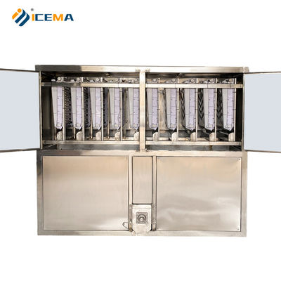 Industrial Ice Cube Maker With 19X21X6 Ice Grids And 12-17 Minutes Ice Making Speed