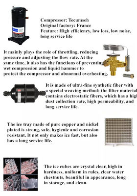Affordable 100kg/Day Compact Commercial Ice Maker For Hotel