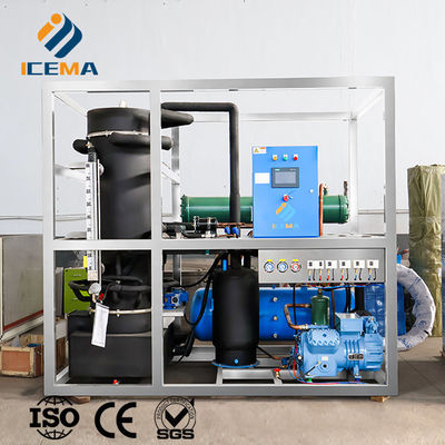 ICEMA Tube Ice Making Machine Customizable Daily Output 1T-30T Suitable For Selling Ice Bars Hotels Can Be Provided With Packaging Machine Ice Bags