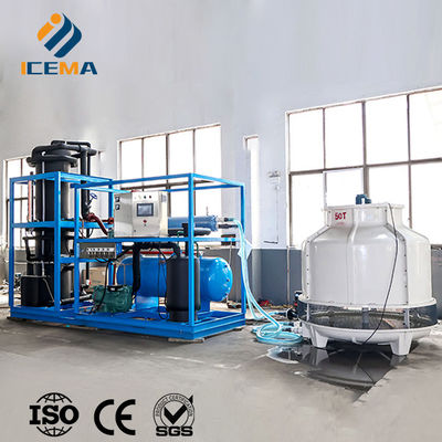 ICEMA Tube Ice Making Machine Customizable Daily Output 1T-30T Suitable For Selling Ice Bars Hotels Can Be Provided With Packaging Machine Ice Bags