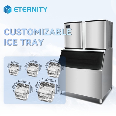 Commercial Cube Ice Maker 60kg-1200kg 24h Output Industrial Grade