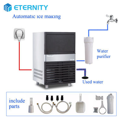 Buy Industrial Ice Cube Machine with Air Cooling Method for Large-scale Production online manufacture