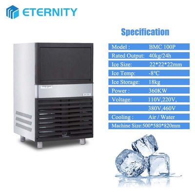 Buy Reliable Industrial Ice Cube Maker with 40kg/24h Ice Making Capacity 430*520*800 online manufacture